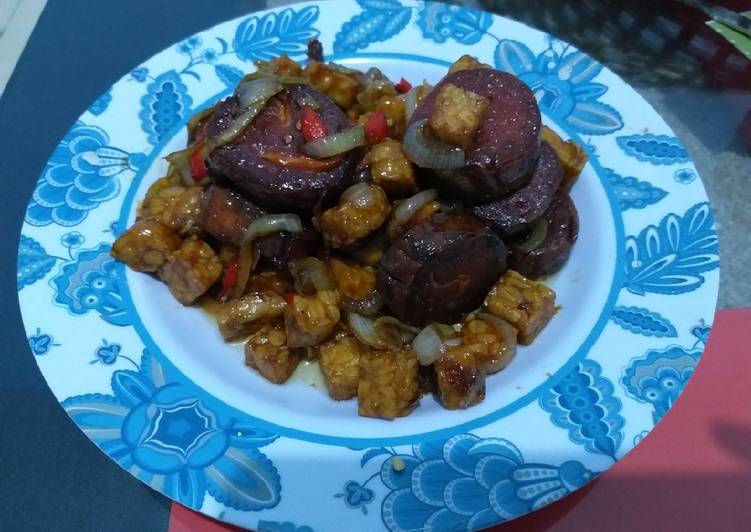 Resep Rolade tempe saus tiram Anti Gagal