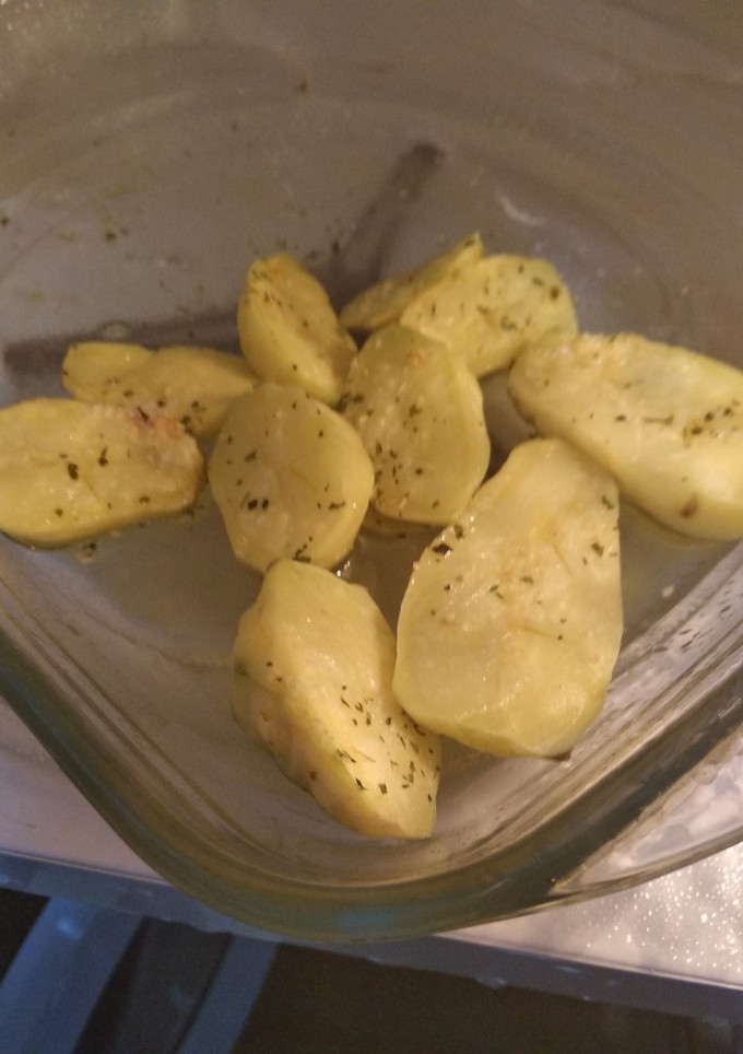 Una foto de Patatas al microondas