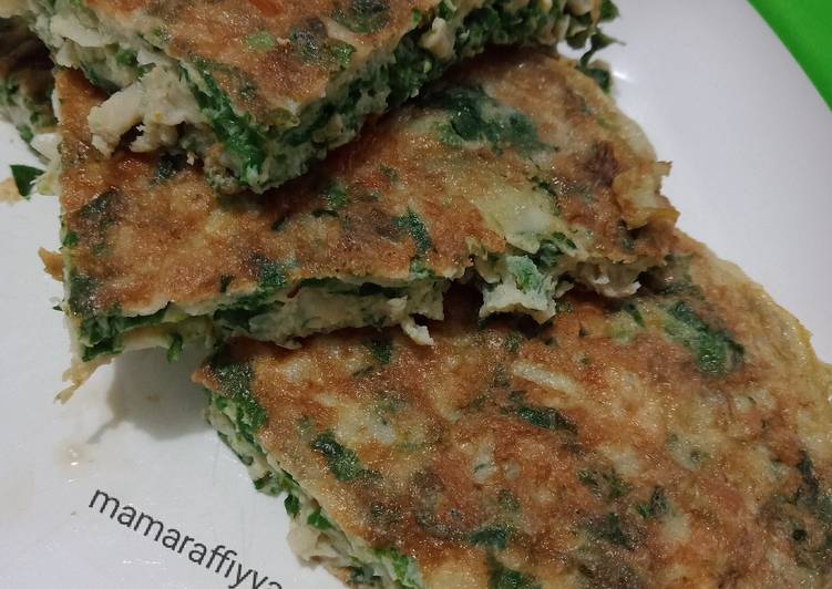 Omelette jamur sayur