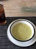 Crema de brócoli con papá y champiñón