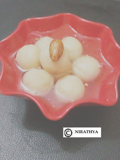 A picture of Tofu Rasgulla.