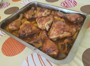 Foto principal de Pollo al horno con patatas a la cerveza