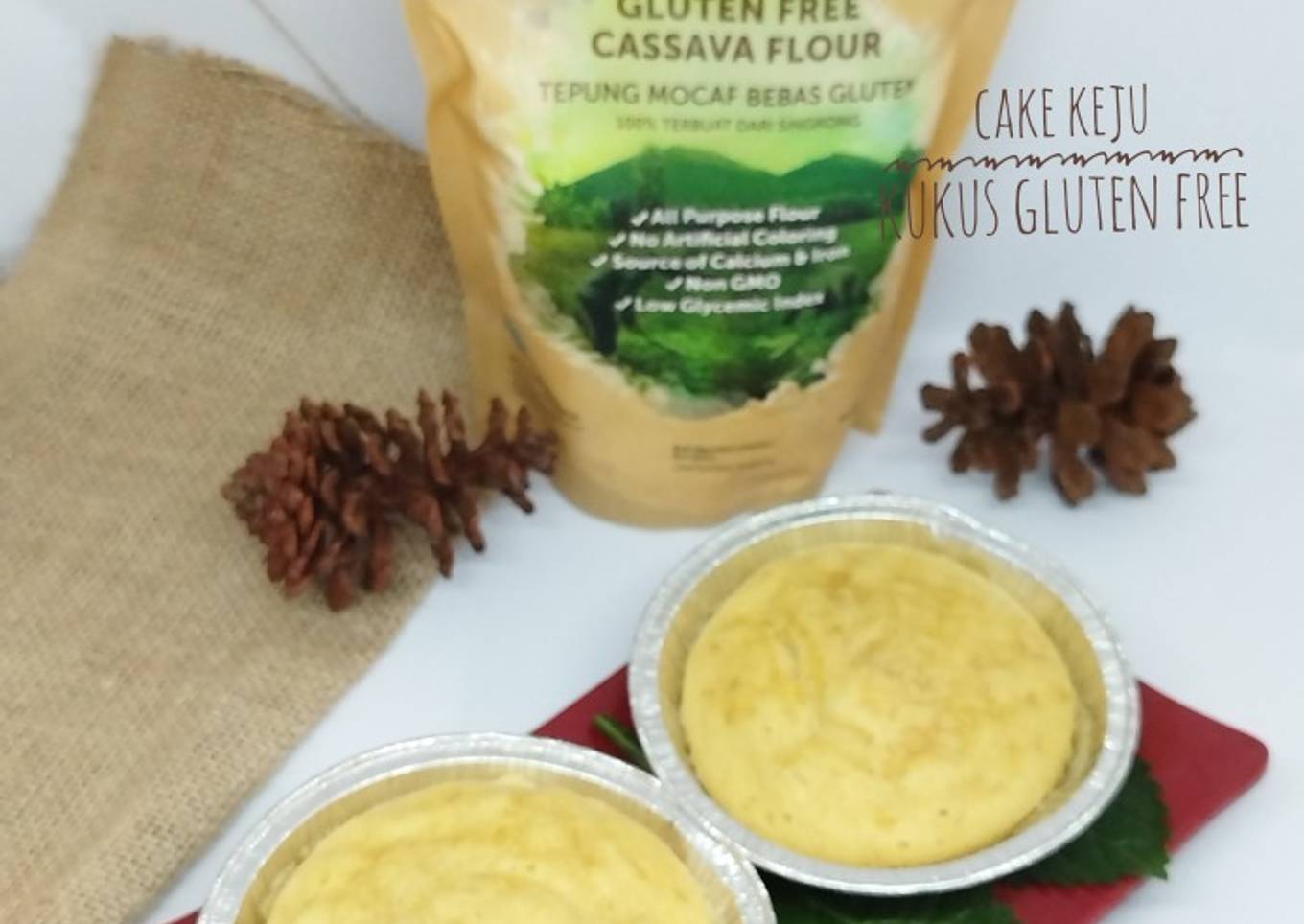 Cake Keju Kukus Gluten Free