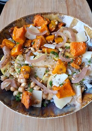 Une photo de Salade de Butternut rôti et pommes