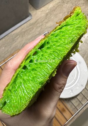 Foto resep Bika Ambon Pandan Oven Enak banget