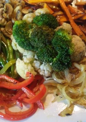 Una foto de Vegetales salteados