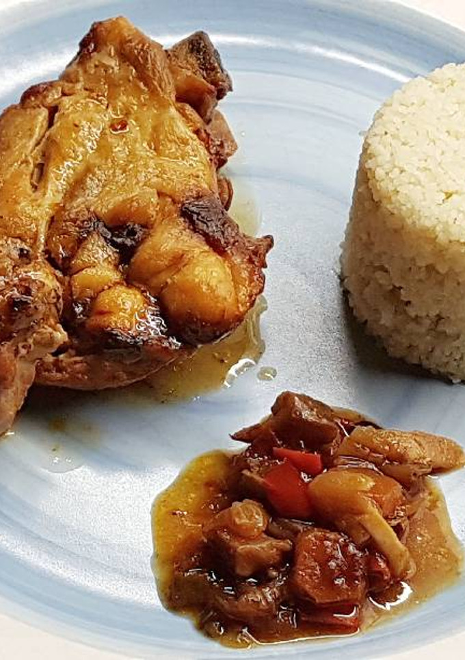 Una foto de Pollo con Vegetales al Curry en olla de cocción lenta Crockpot