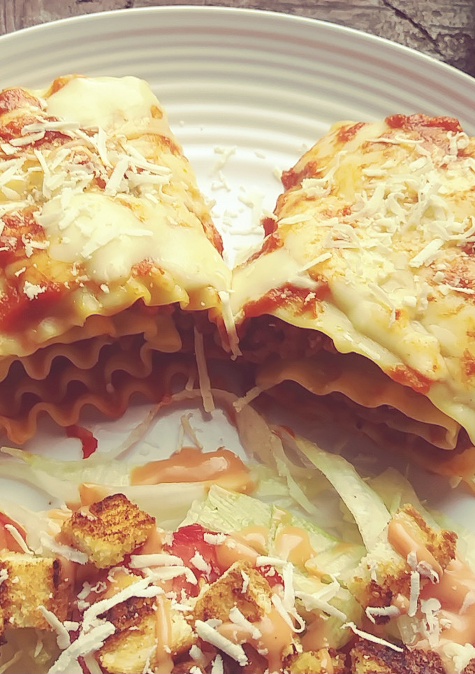 Una foto de Rollitos de lasaña
