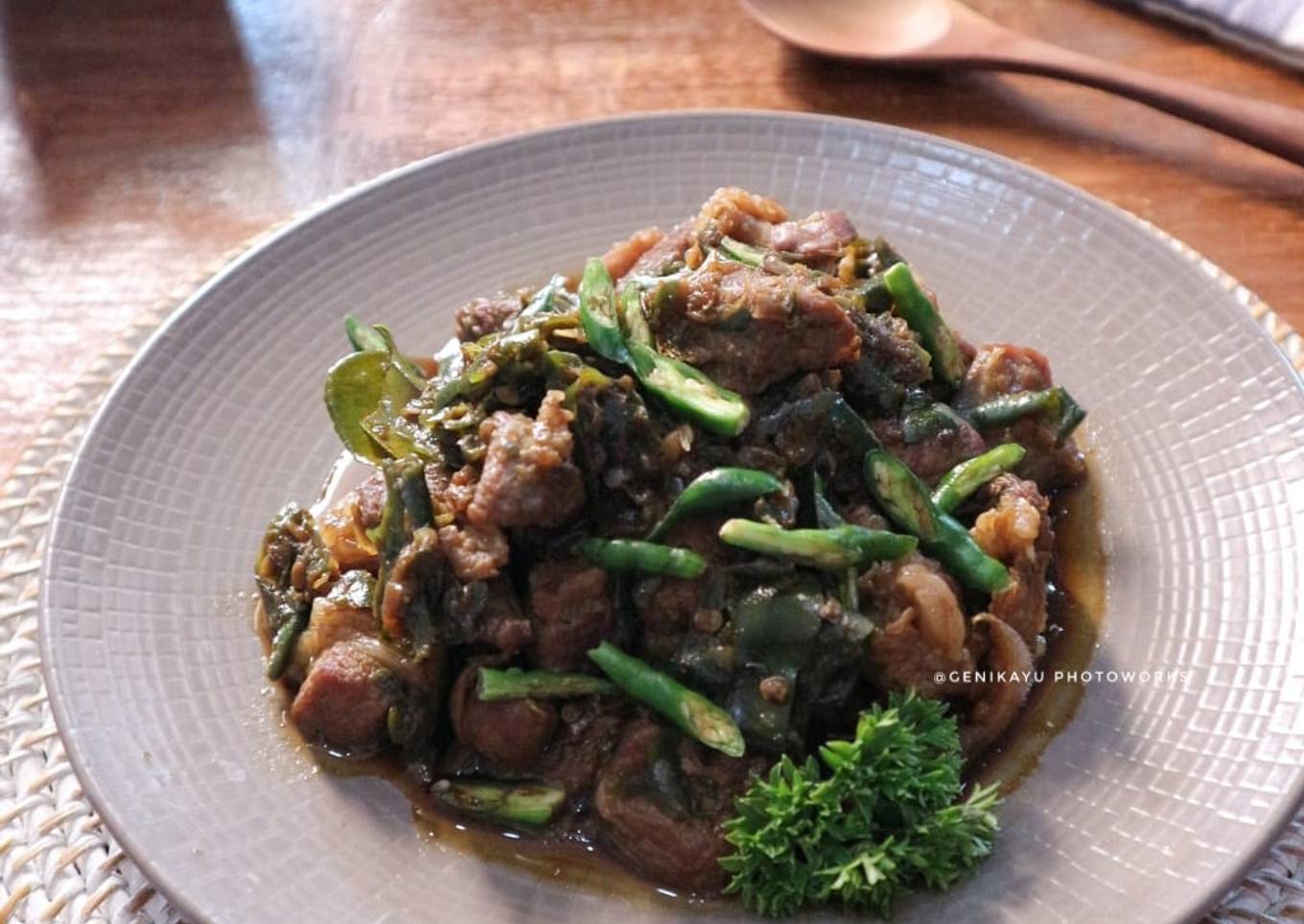 Kambing rica cabe hijau