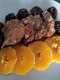 Una foto de Solomillo con salsa de naranja