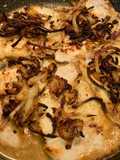 Fettine con cipolla croccante