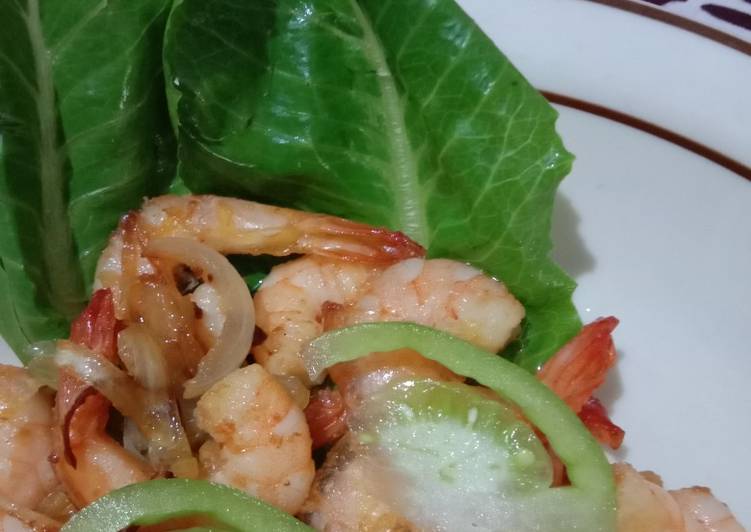 Udang tumis sebentar saja