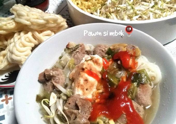 Resep Bakso Kuah Tahu Abang Abang Pawon Si Mbok Oleh Pawon Si Mbok