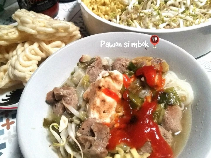 Langkah Gampang Membuat Resep Bakso kuah tahu abang abang pawon si mbok yang Bikin Ngiler Anti Ribet, Mantap Sekali