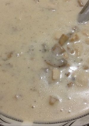 صورة لوصفة صدور دجاج بالفطر والكريما😋🍲