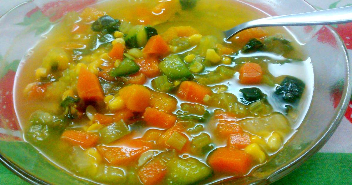 Persona a cargo Ligeramente podar Sopa de verduras Receta de Agus_tina- Cookpad