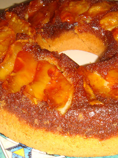 Una foto de Torta de manzana invertida