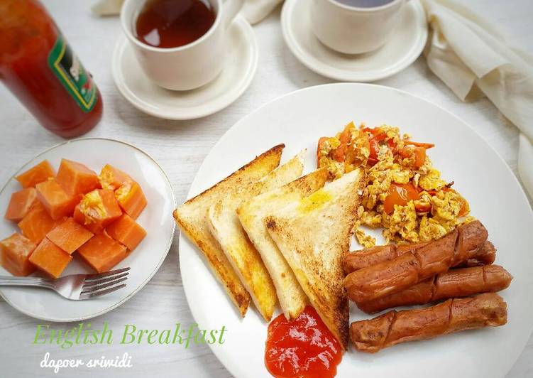Resep English breakfast yang Enak Banget