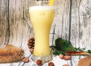 Hình của món Sinh Tố Nha Đam Cam.