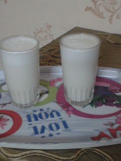 صورة لوصفة مشروب البوظة