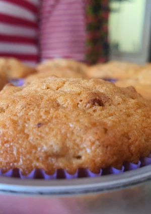 Una foto de Muffins de plátano y nuez
