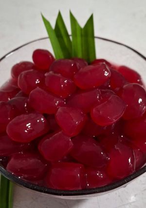 Foto resep Manisan Kolang-kaling Buah Bit