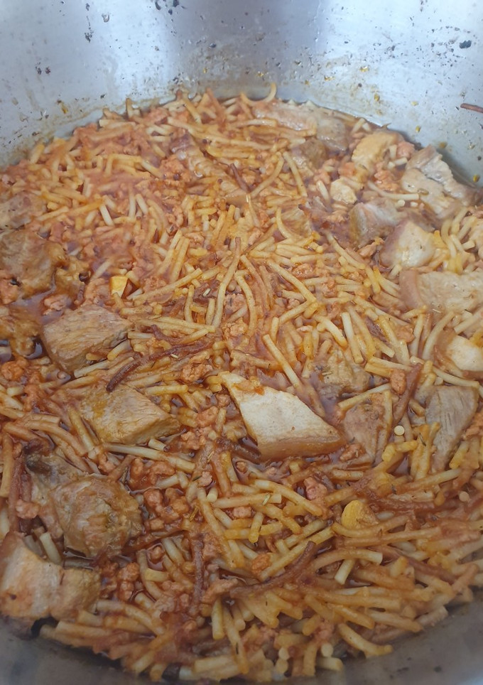 Una foto de Fideos a la cazuela