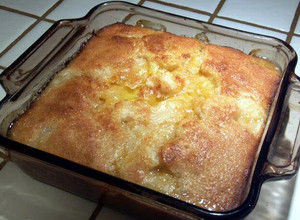 A picture of EZ Peach Cobbler.