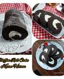 126. Chiffon Roll Cake Ketan Hitam |oven|