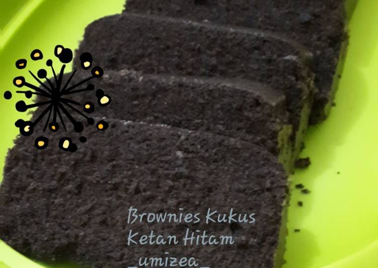 Bagaimana Menyiapkan Brownies Kukus Ketan Hitam, Enak