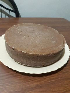 A picture of Eggless chocolate cake.