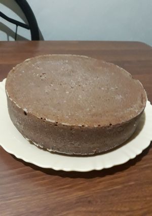 A picture of Eggless chocolate cake.