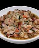 SP.0136 - Tôm Sú & Heo Quay Xào Củ Hành Tây