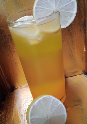 Foto resep Sprite dan jeruk marjan segerr banget.