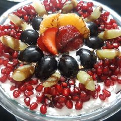 A picture of Strawberry biscuit pudding.