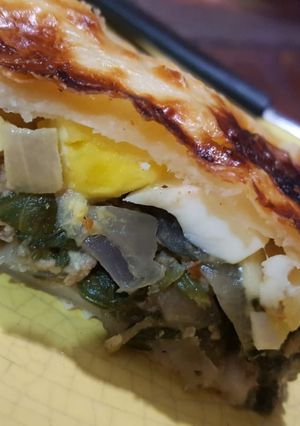 Una foto de Tarta de espinaca y atún