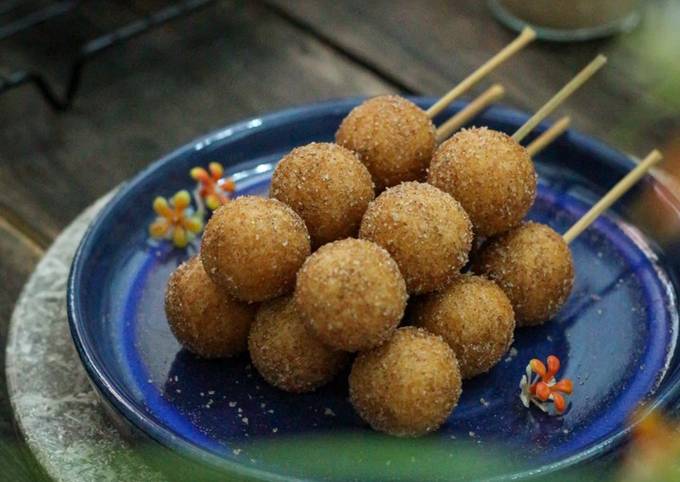 Cara Memasak Chapssal Donuts / Korean Glutinous Rice Balls Enak Dan Mudah