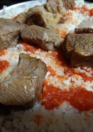 صورة لوصفة الفتة المصرية