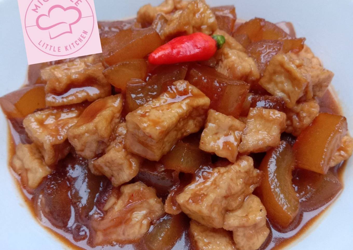 Tahu Cecek Masak Kecap
