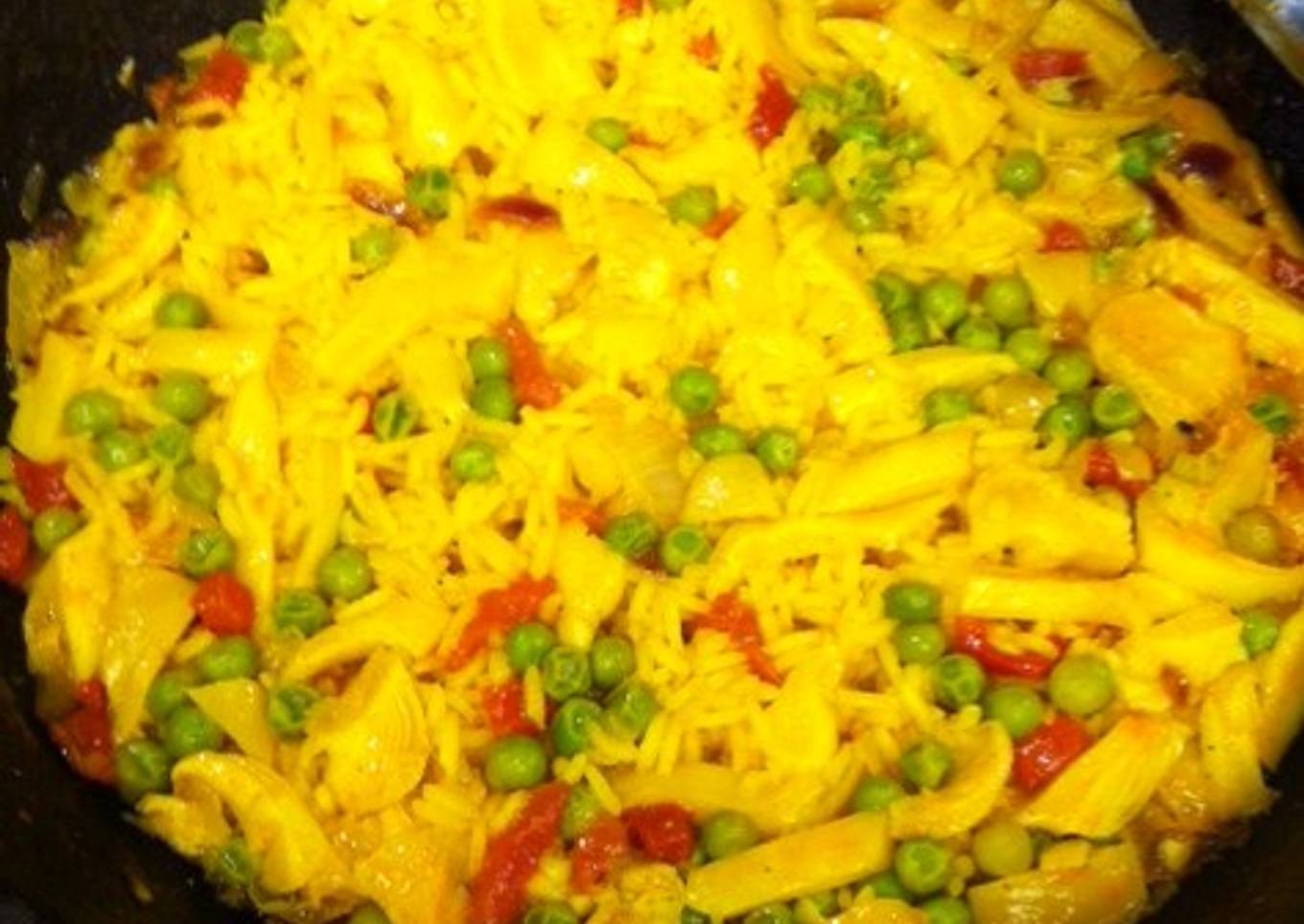 Arroz viudo con setas