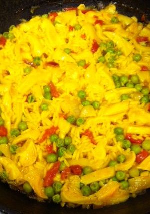 Una foto de Arroz viudo con setas
