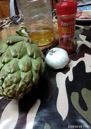 Una foto de Alcachofas en vinagre