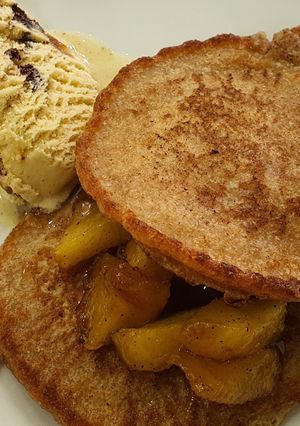 Una foto de Postre (Apple Pancake)