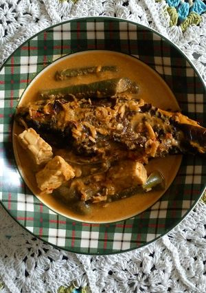 Foto resep Gulai terong ikan mas asap