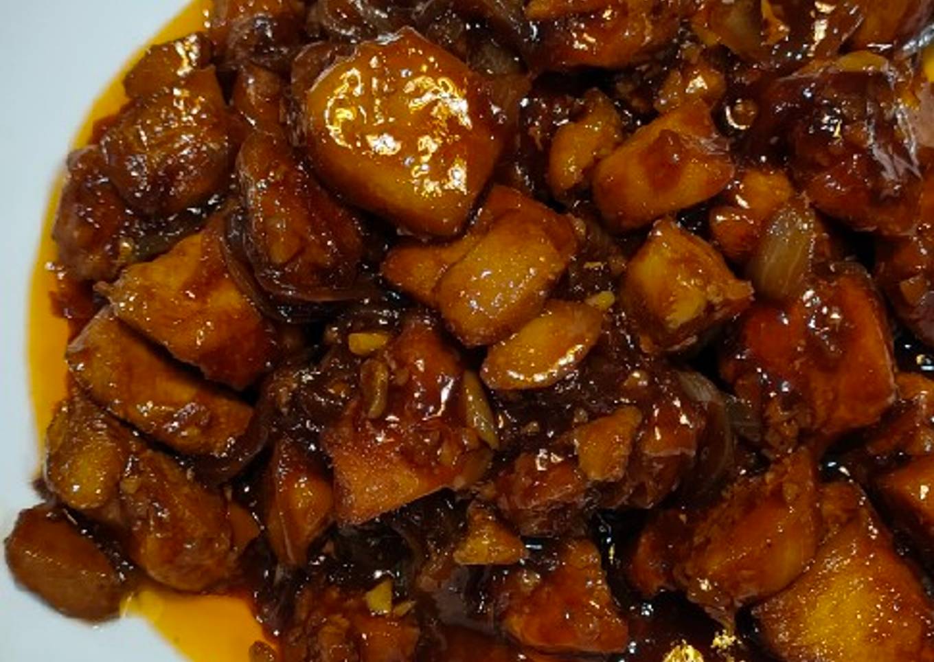 Ayam Kecap Bawang Bombay