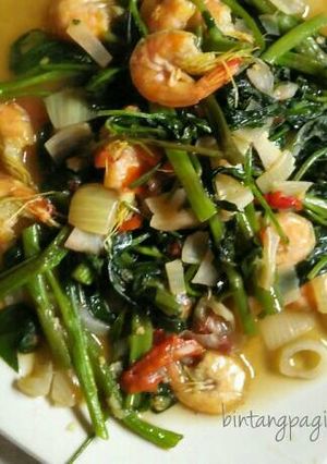 Foto resep Tumis Kangkung Udang