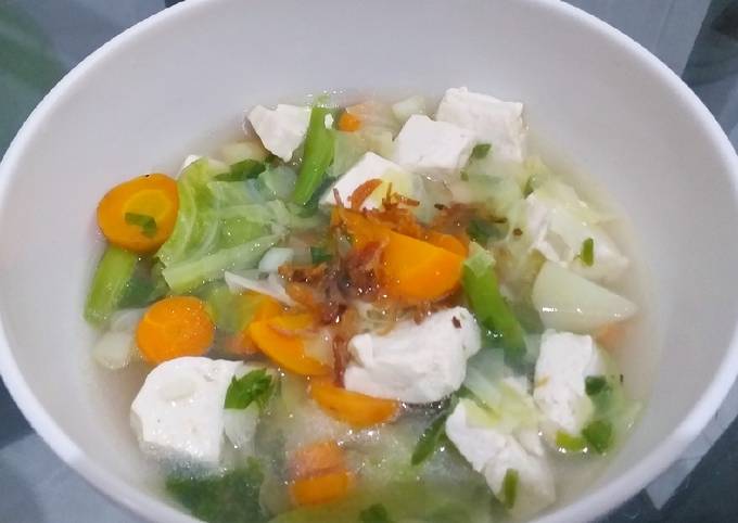 Resep Sayur Sop Tahu Putih Oleh Sara Lovina Violita Cookpad