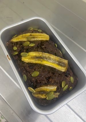 Hình của món Bánh Yến Mạch Chuối Socola.