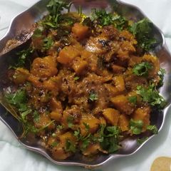 A picture of Pumpkin sour sweet sabji.