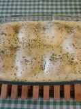 Lasaña de raviolis con salmón y quesos
